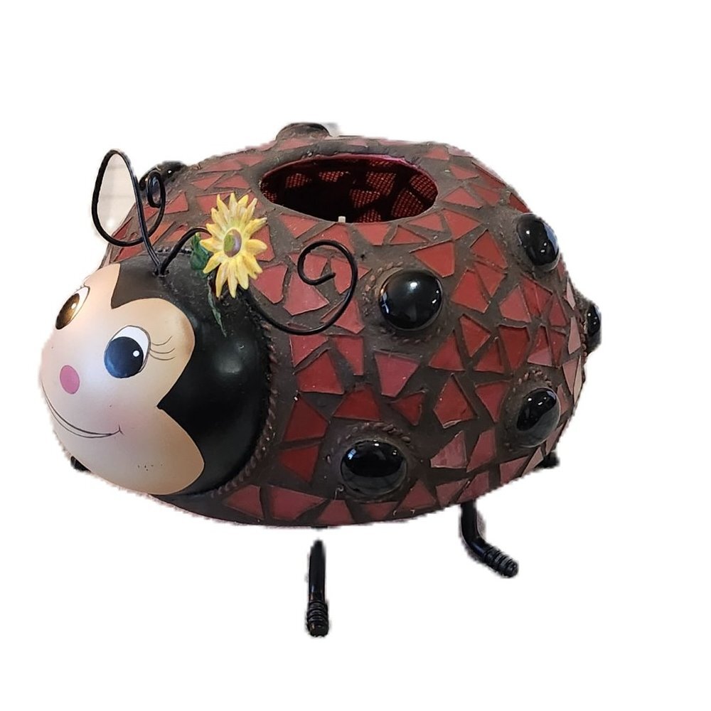 Home Interior Mosaic Ladybug Votive Candle Holder - Picture 7 of 16